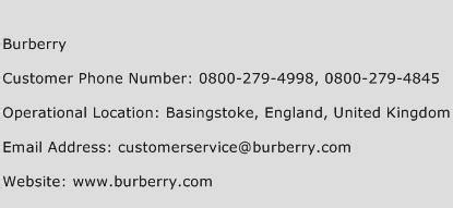 burberry contact number|burberry customer service number.